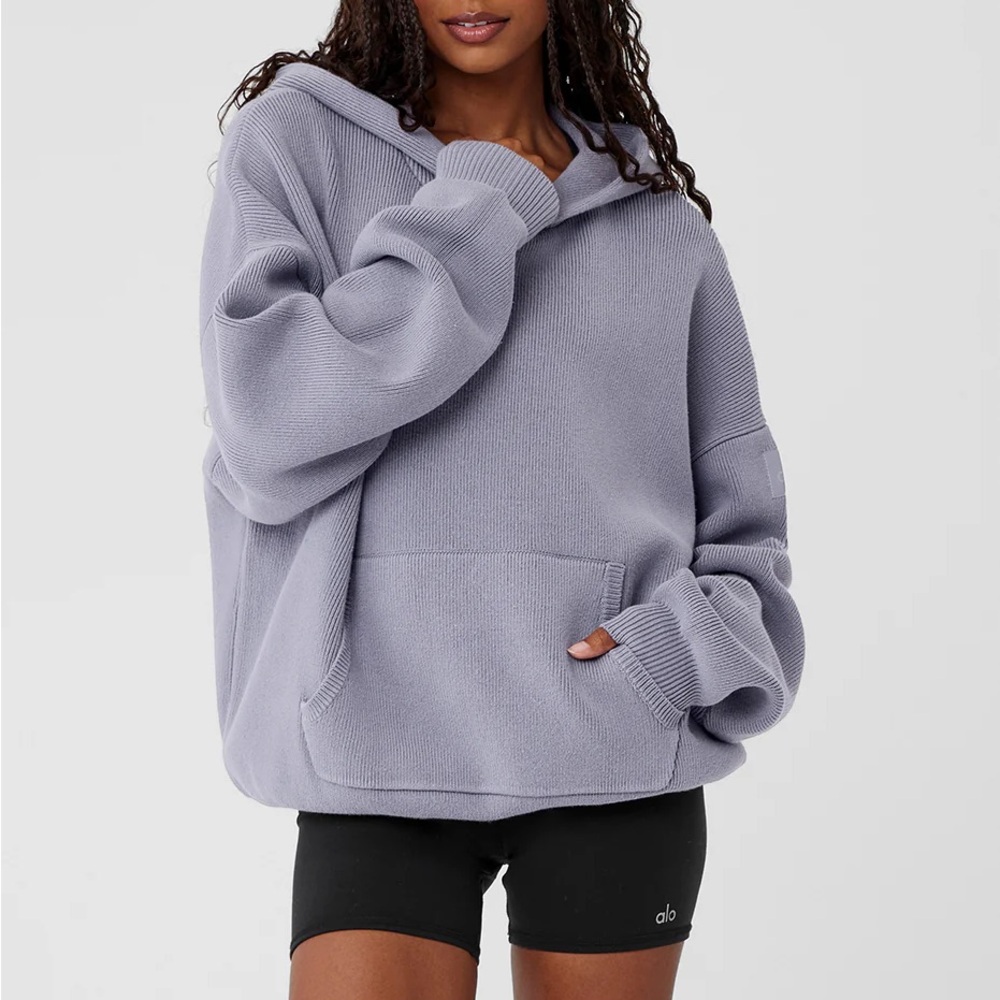 ALO Yoga Cozy Purple Hoodie Unisex